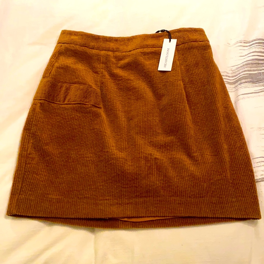 Corduroy mini skirt